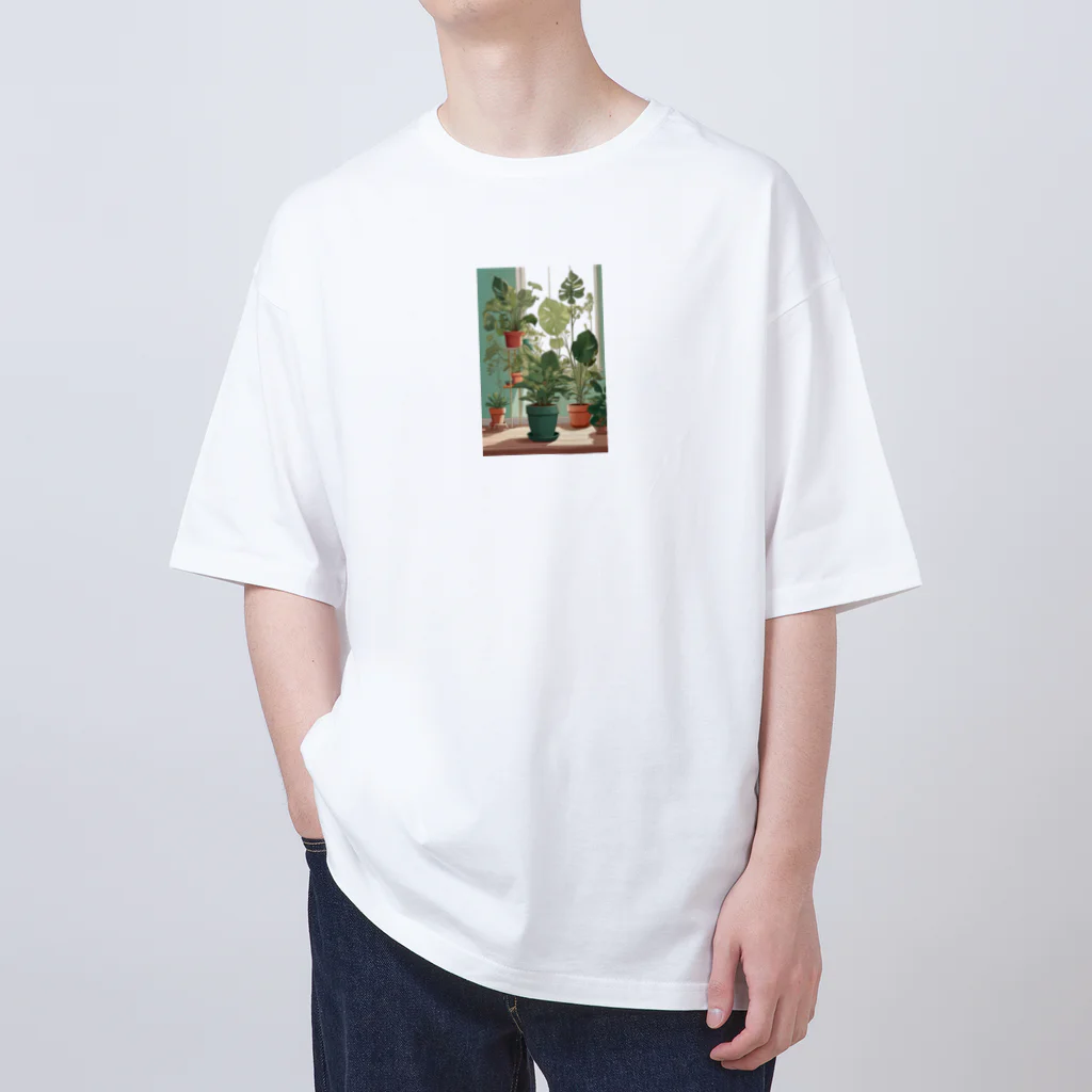 kamako-0608の観葉植物のイラスト Oversized T-Shirt