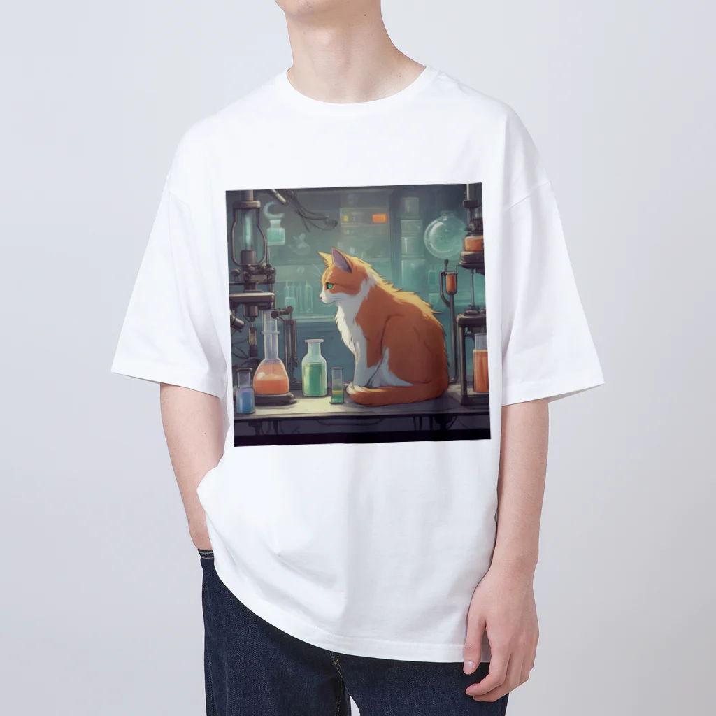 oekakishopの研究する猫 Oversized T-Shirt