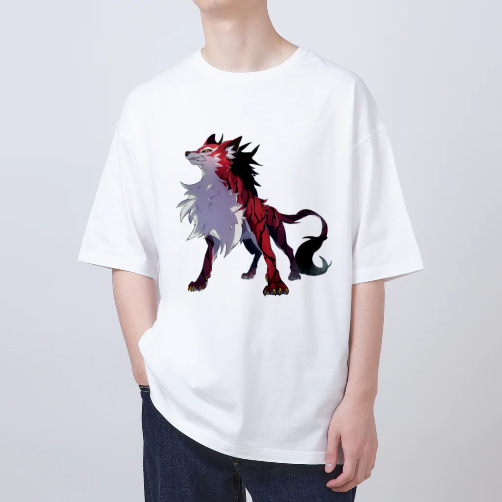 SCL_UMA_Crew_ProjectのデジタルUMA：ジェヴォーダンの獣 Beast of gevaudan オーバーサイズTシャツ