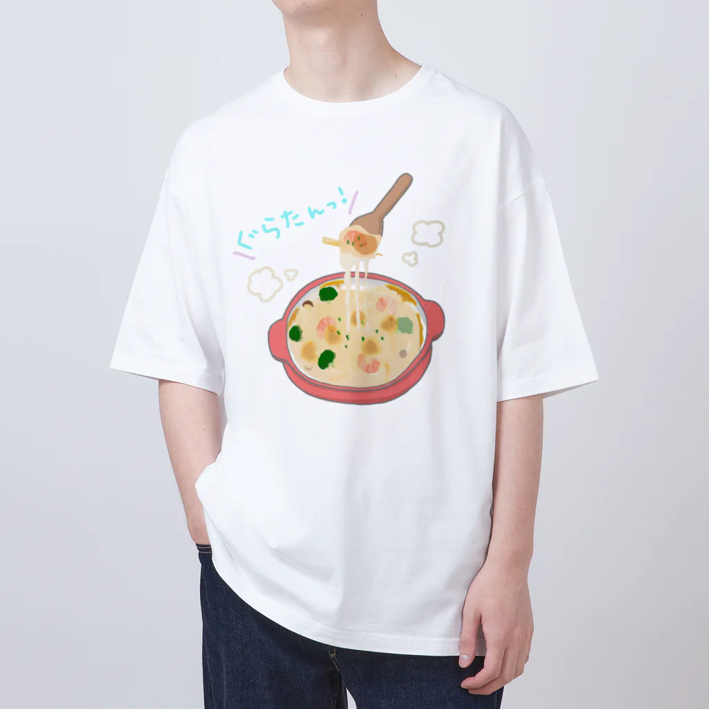 ふーちゃんのおうちのぐらたん食べたい オーバーサイズTシャツ