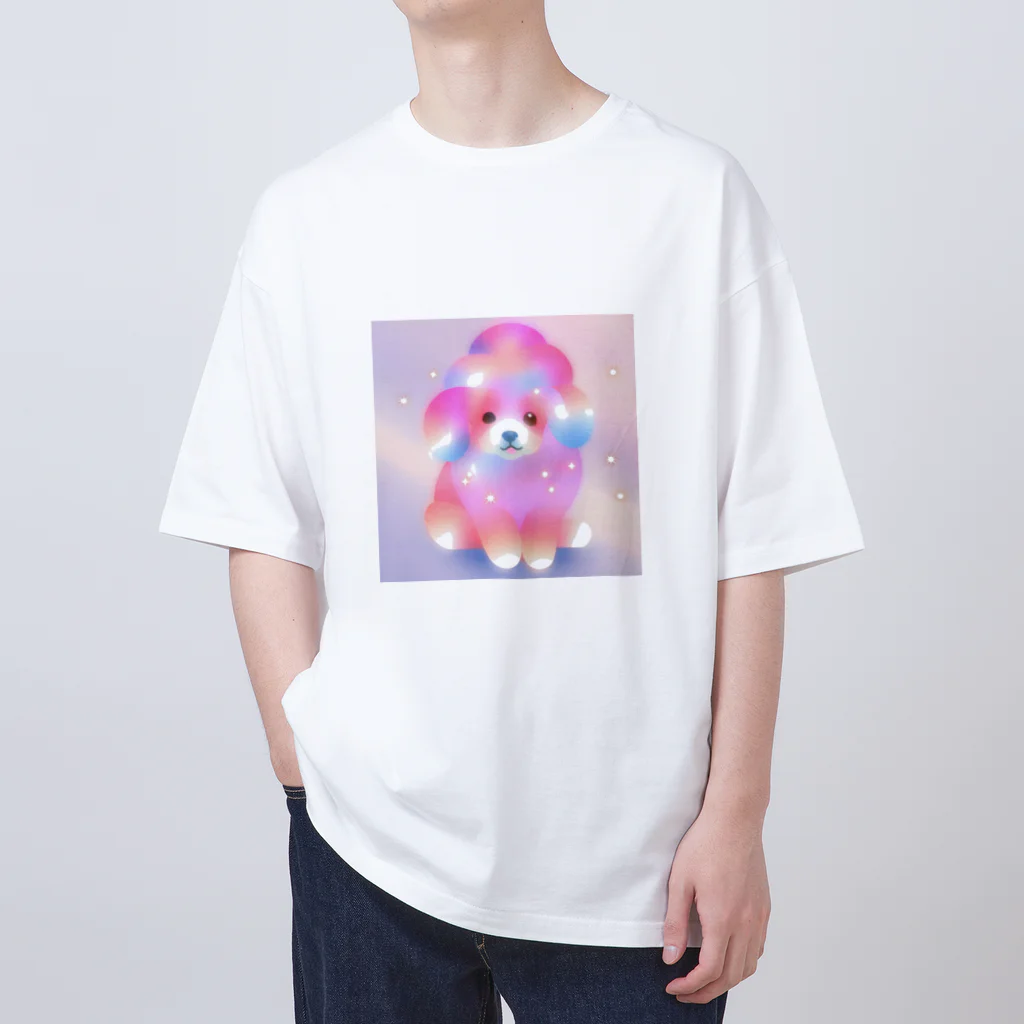 ゆめかわSHOPの（いぬ）かわいいわたあめ動物園 Oversized T-Shirt