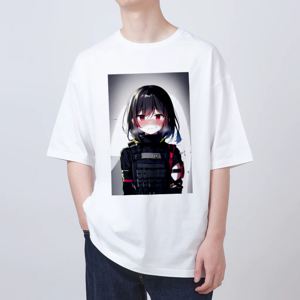 キャラクターグッズの【戦闘員少女】人工呼吸...ですか？... オーバーサイズTシャツ