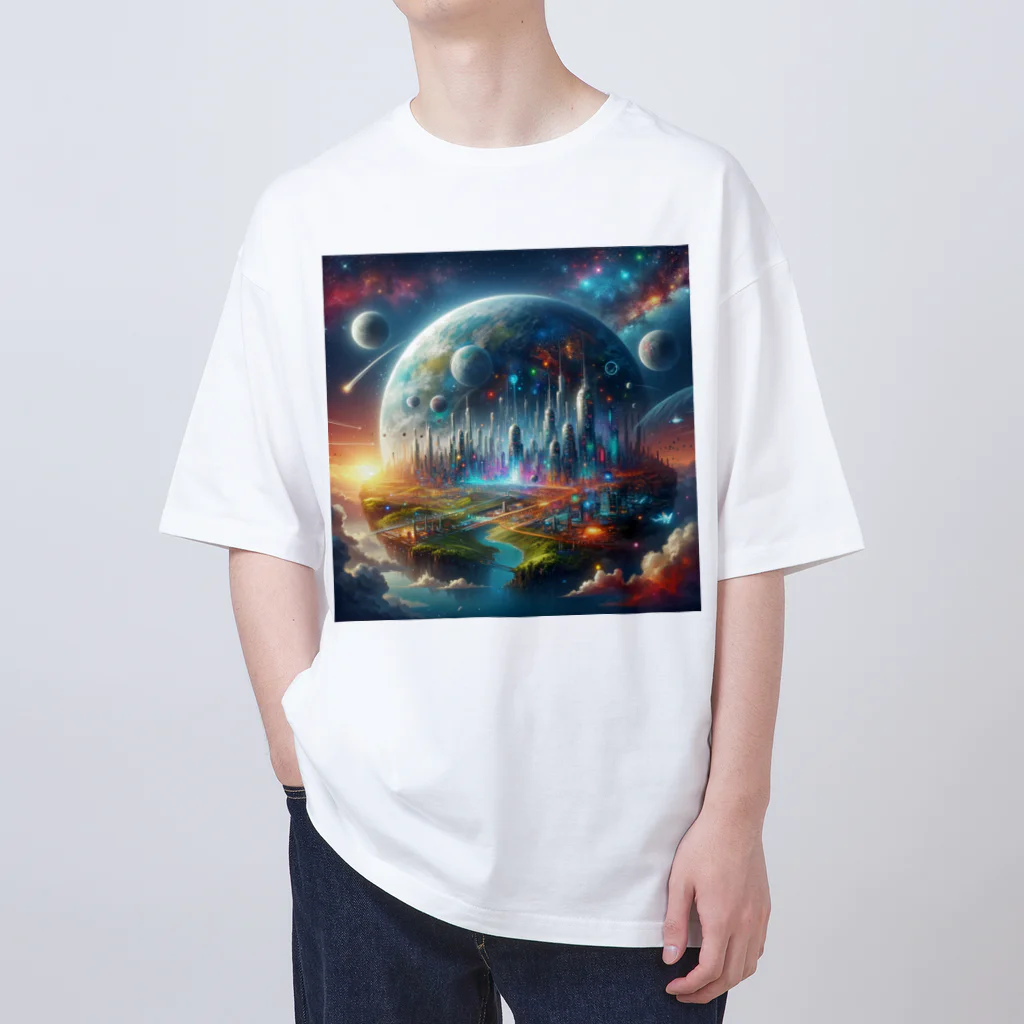 bottaの近未来な惑星 Oversized T-Shirt