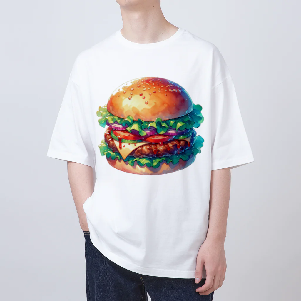 AngerBoo!のハンバーガー！ オーバーサイズTシャツ