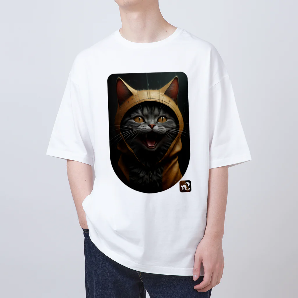 B3Storeの02.ねこ騎士／ねこルシエ（NekoLucier） Oversized T-Shirt