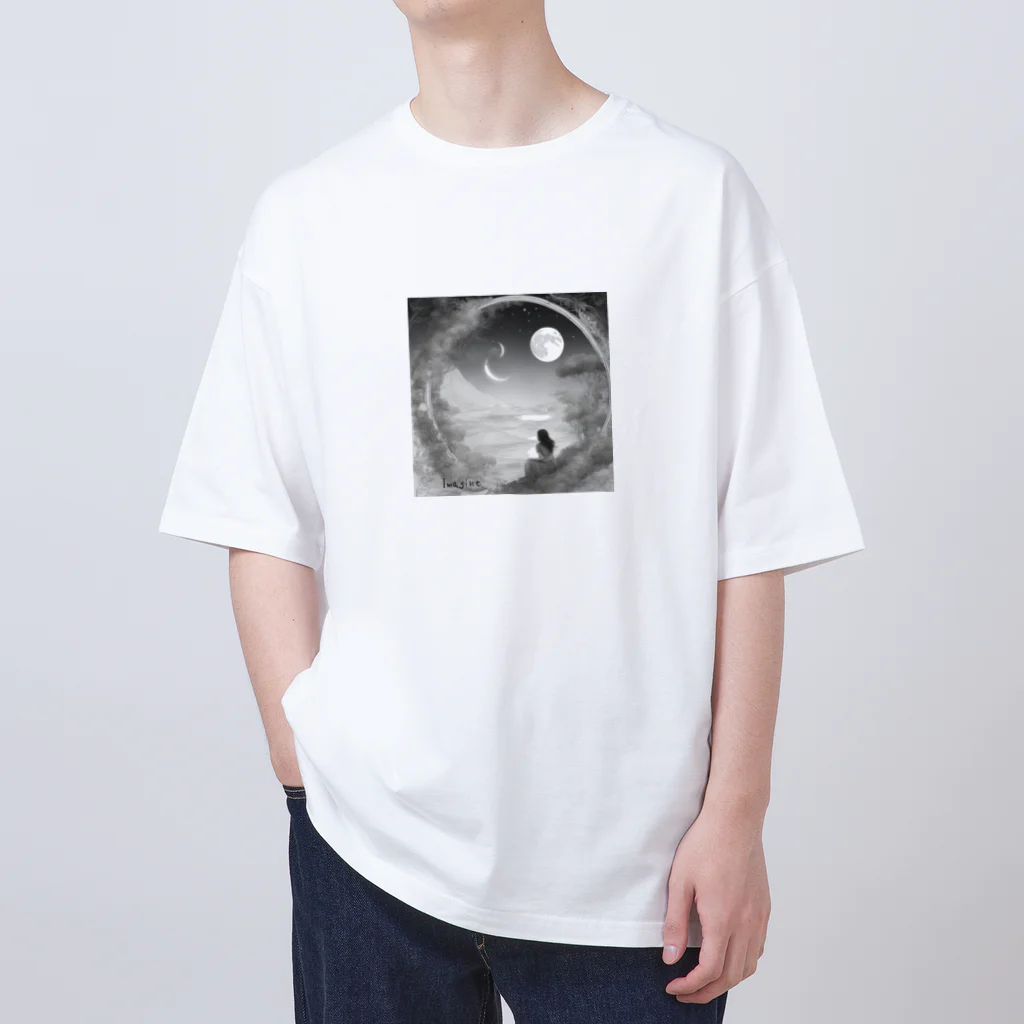 MOONのImagine　moonシリーズ１ Oversized T-Shirt