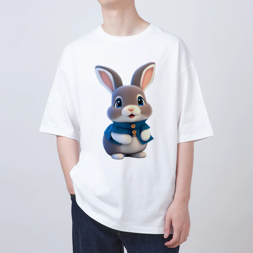 ぱんだまんの３Dウサギ オーバーサイズTシャツ