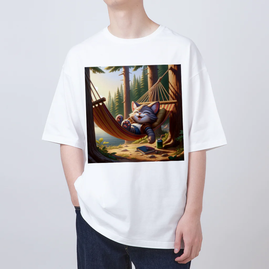 Aoyanicのcat camper ハンモック Oversized T-Shirt