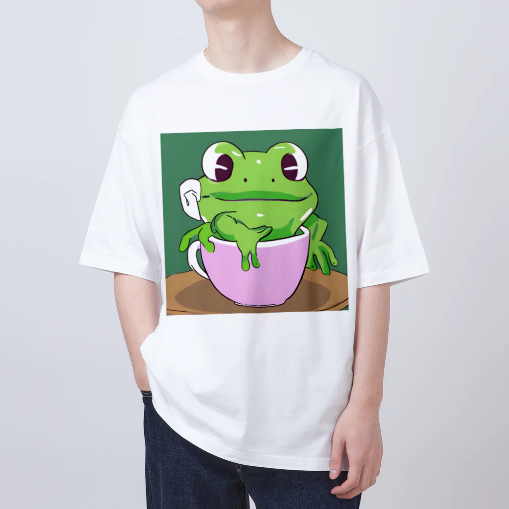 Louvreのかわいい蛙くん オーバーサイズTシャツ
