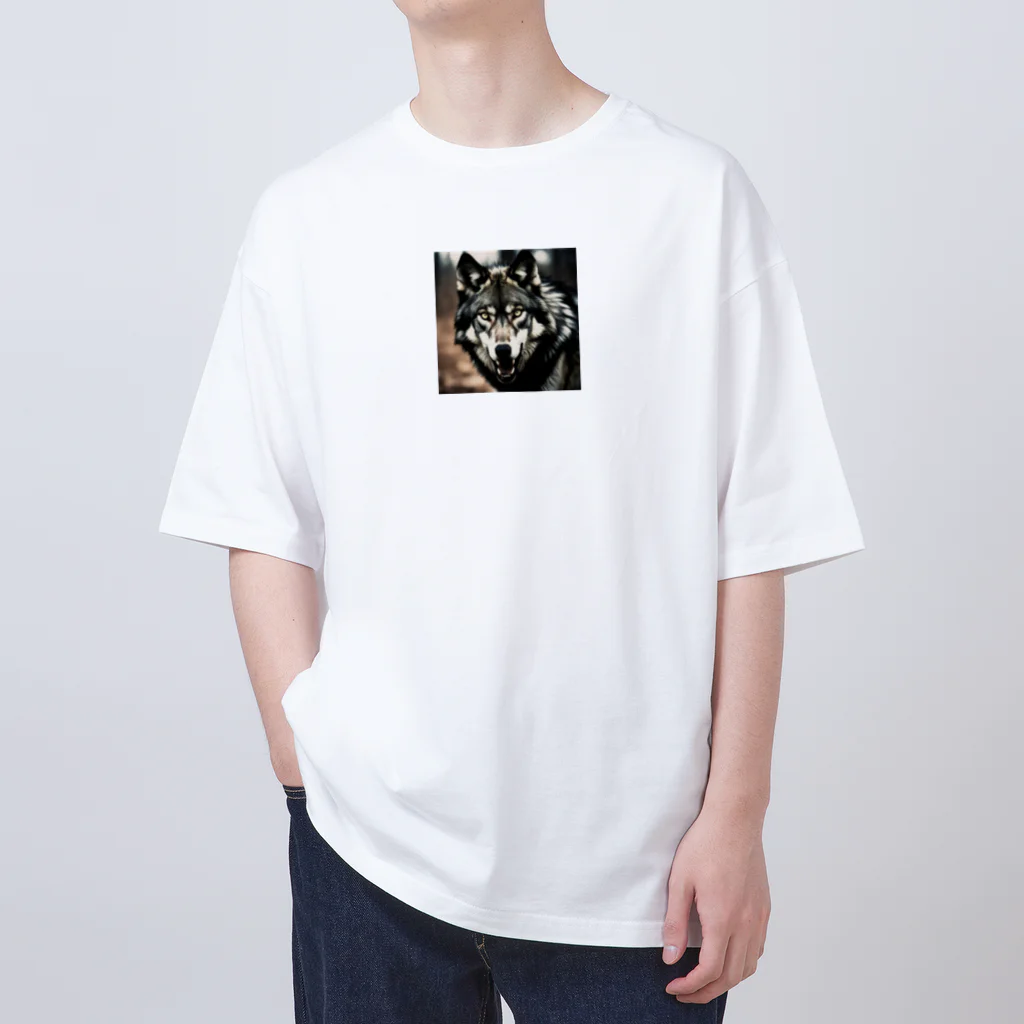 狼ショップの孤高の影狼 Oversized T-Shirt