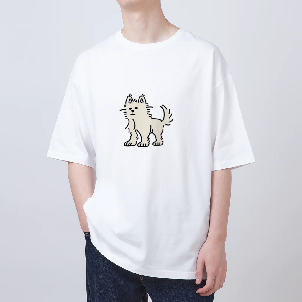 shift_のかわいいぬ(色付き オーバーサイズTシャツ