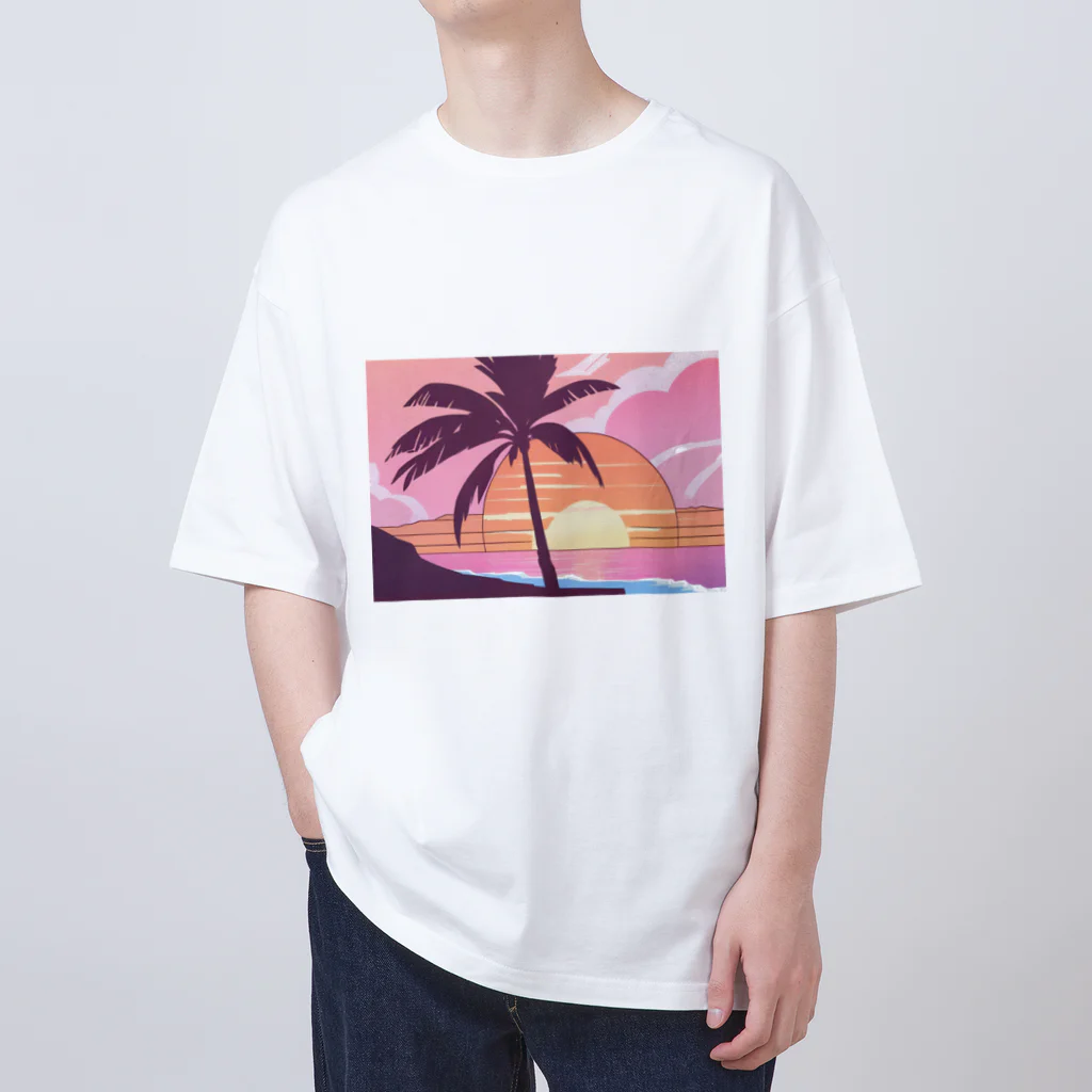 バザールアヤカリーの夕焼け Oversized T-Shirt