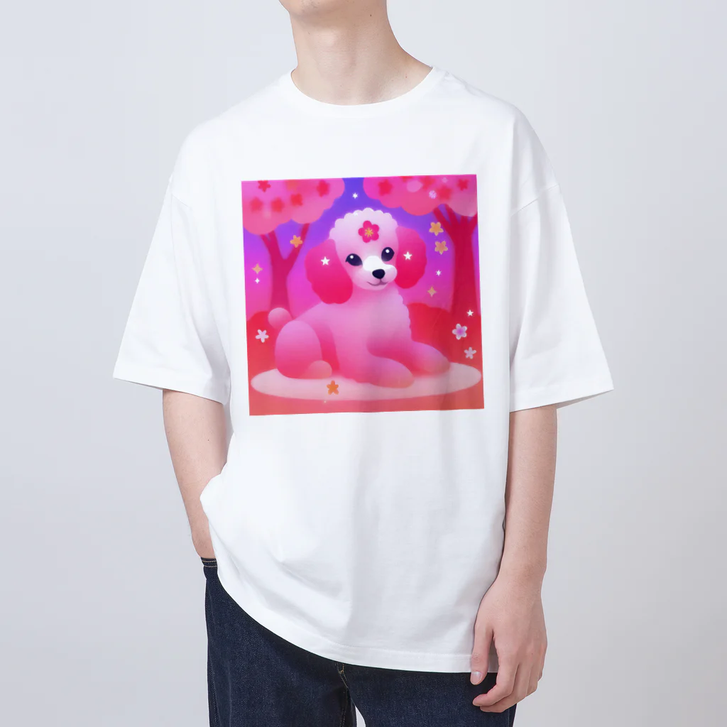 ふぇありぃているのお花見犬 Oversized T-Shirt