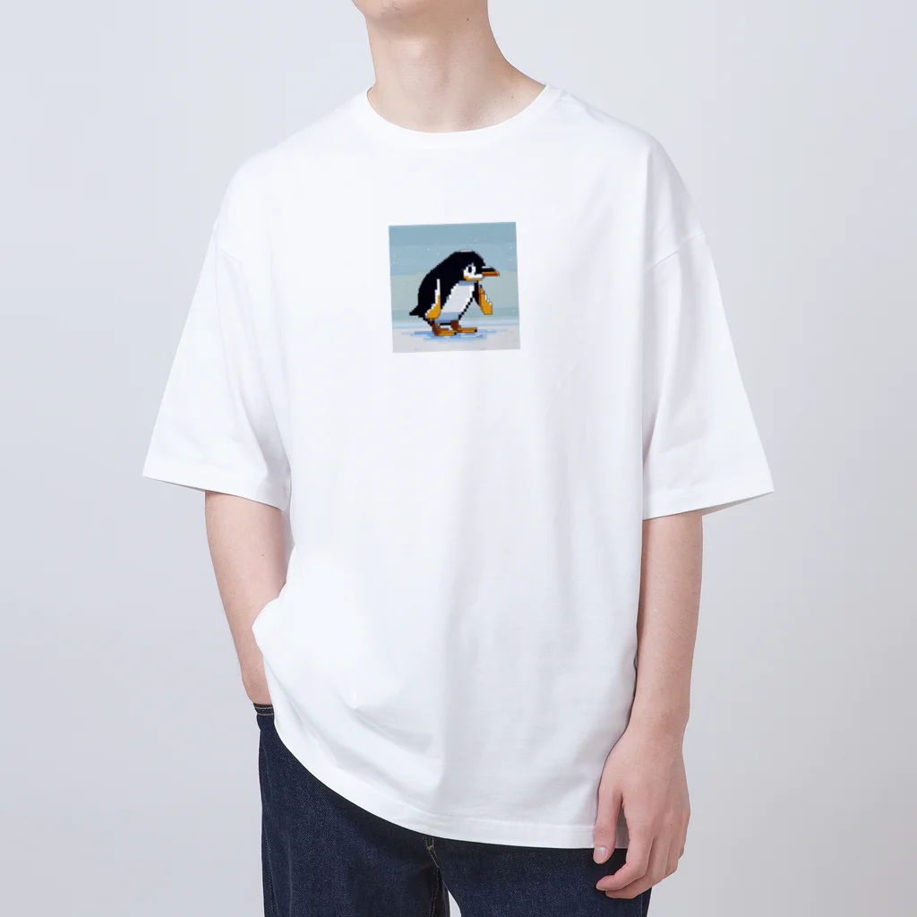 ulyssespomatsの歩いているペンギン オーバーサイズTシャツ