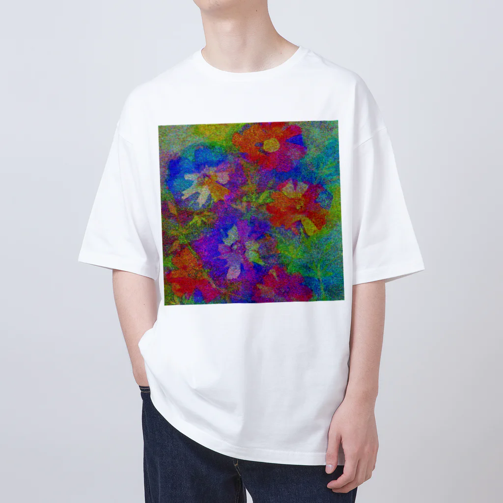 水草のflowers Oversized T-Shirt