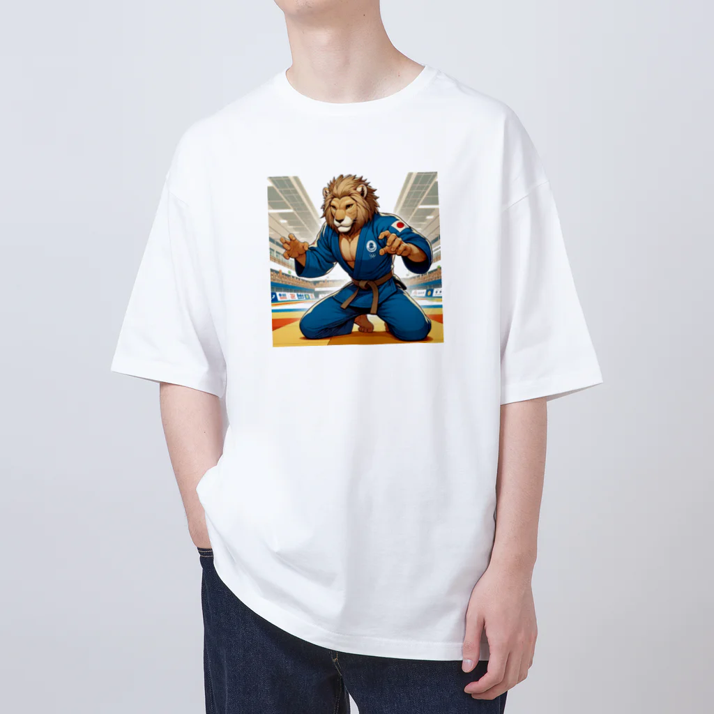 GANZのライオン柔道師範 Oversized T-Shirt
