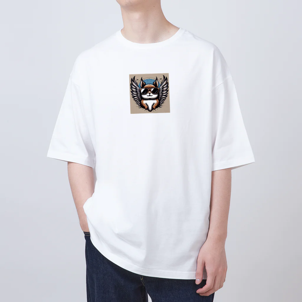 syankusunoboushi7のサングラスももんが Oversized T-Shirt