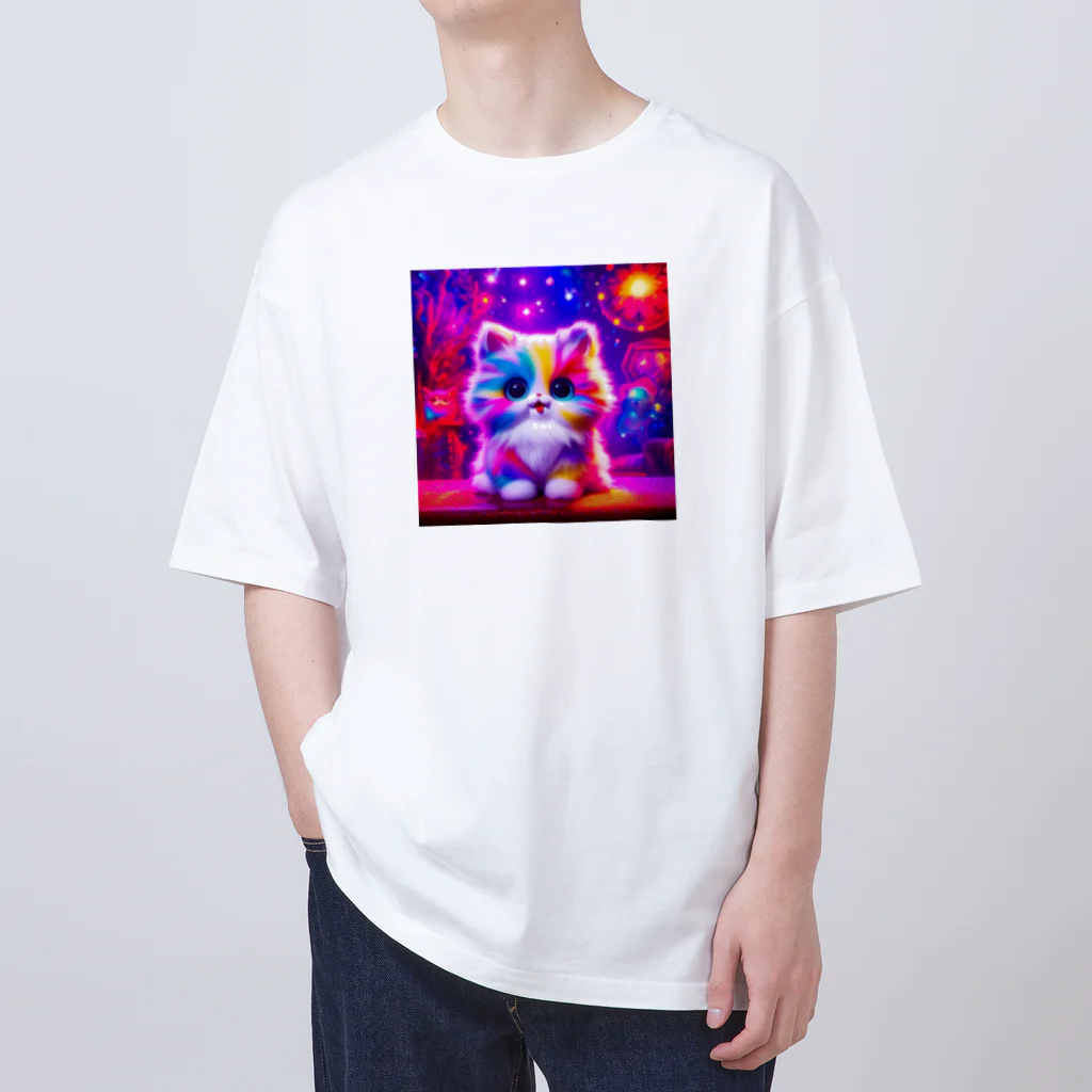 colorfulのrainbow cat オーバーサイズTシャツ