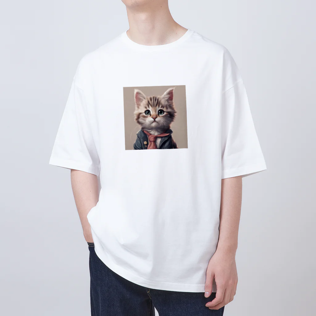 machaの猫友クラブ オーバーサイズTシャツ