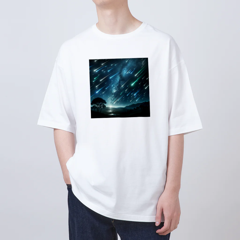 daruman77の流星群 オーバーサイズTシャツ