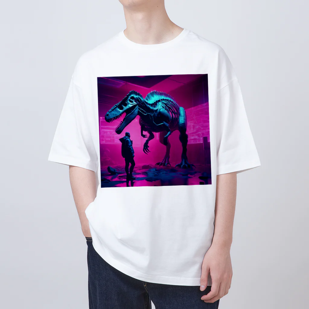 Cyberpunker311のネオミュージアム Oversized T-Shirt