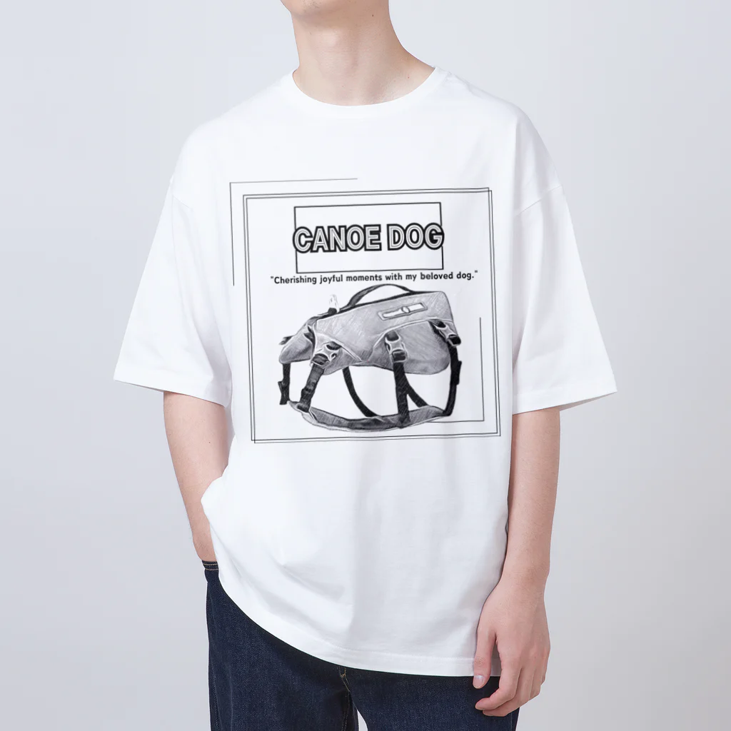 rokkakukikakuのCANOE　DOG　ライフジャケット Oversized T-Shirt