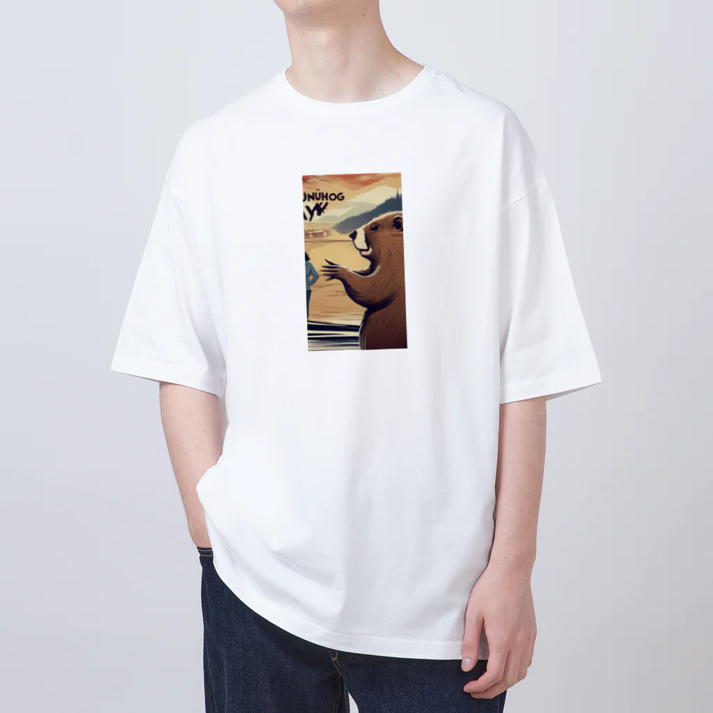 wtr3045の働き者のカピバラ Oversized T-Shirt