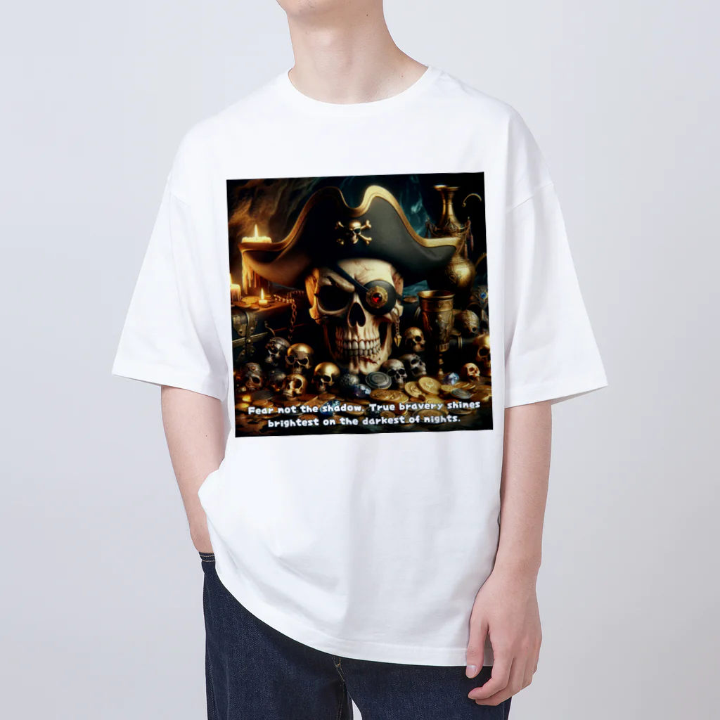 NikuQAIのShadowed Treasures: The Pirate's Legacy Oversized T-Shirt