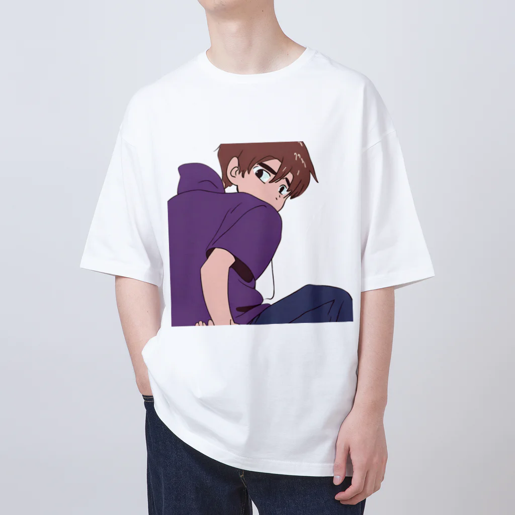 偽ブランドの男の子 オーバーサイズTシャツ