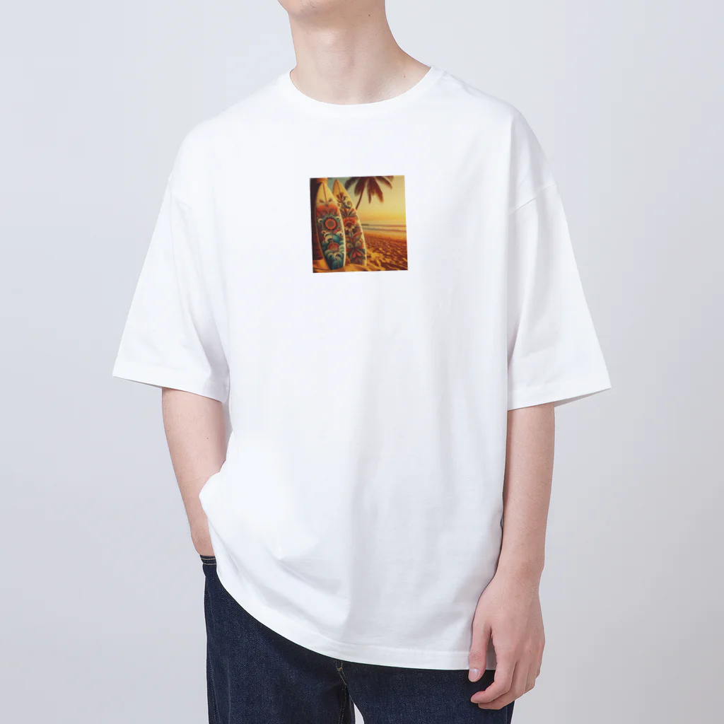 Lovers-chapelのレトロサーフボード Oversized T-Shirt