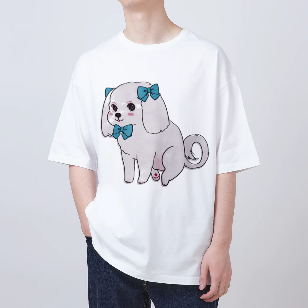 我楽汰倉庫_第二支部(犬)のおしゃれなマルチーズ Oversized T-Shirt