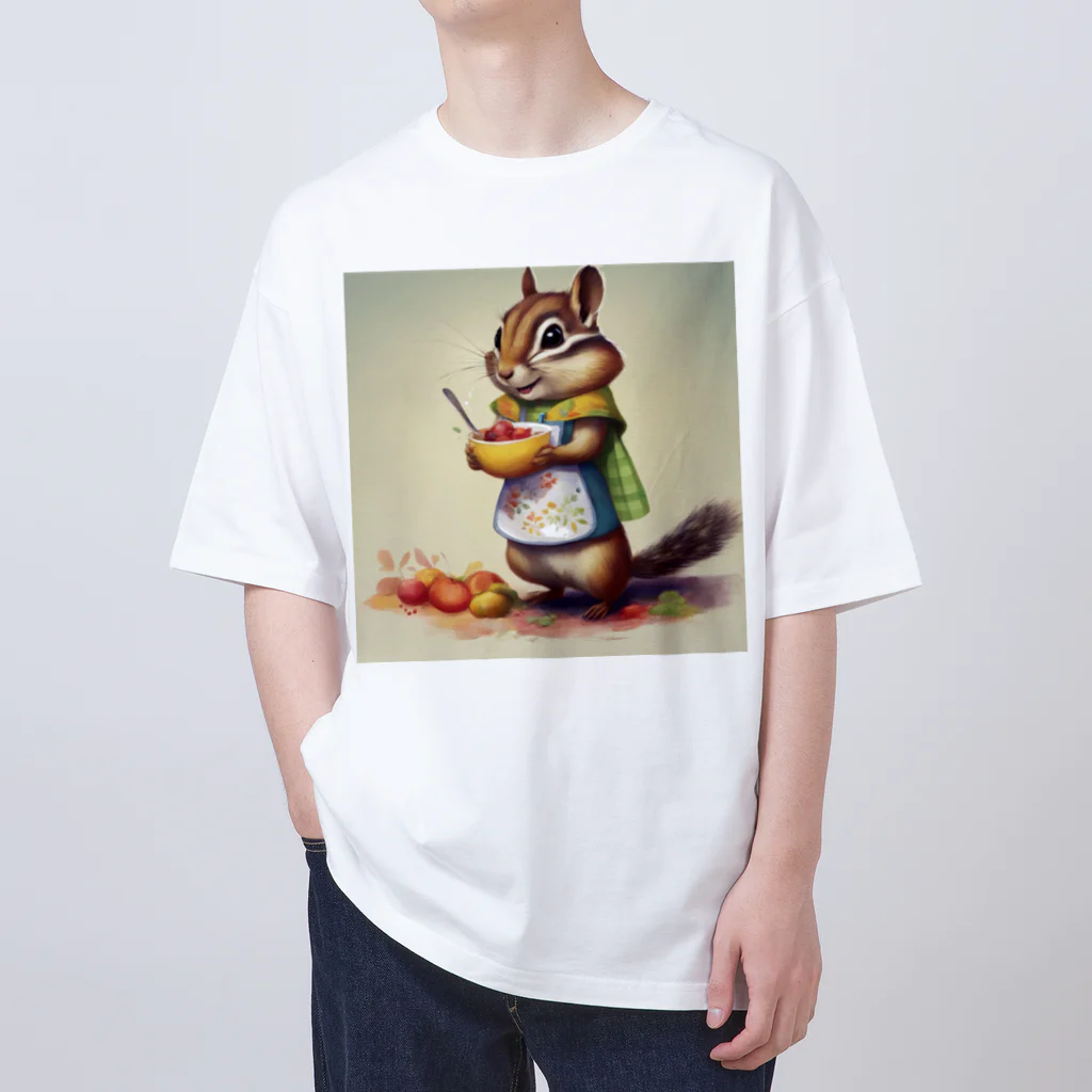 mari0909の可愛らしいシマリス Oversized T-Shirt