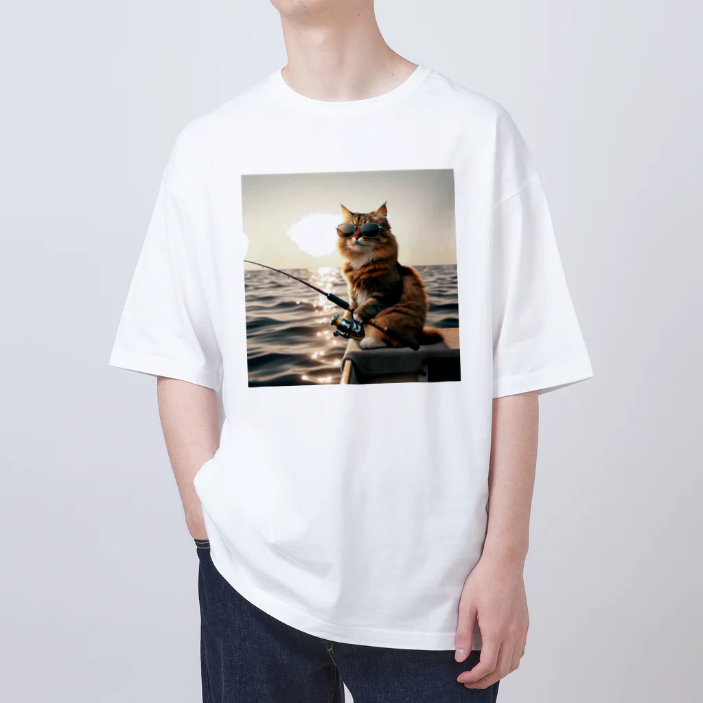 mitsuouの釣り猫 Oversized T-Shirt