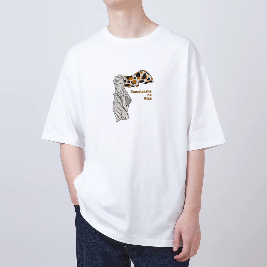 sagarooのサモトラケの三毛（文字あり） Oversized T-Shirt