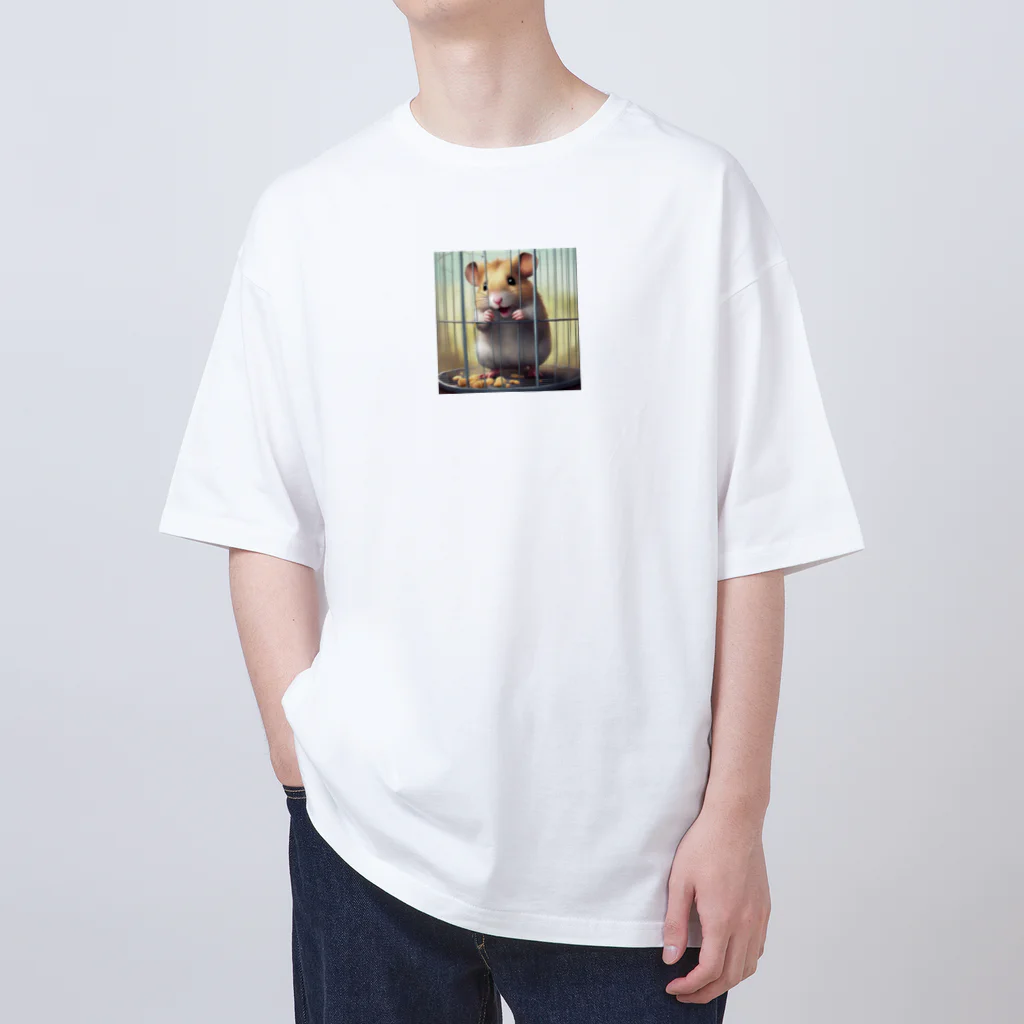 hibiscus_7のキュートなハムスター Oversized T-Shirt