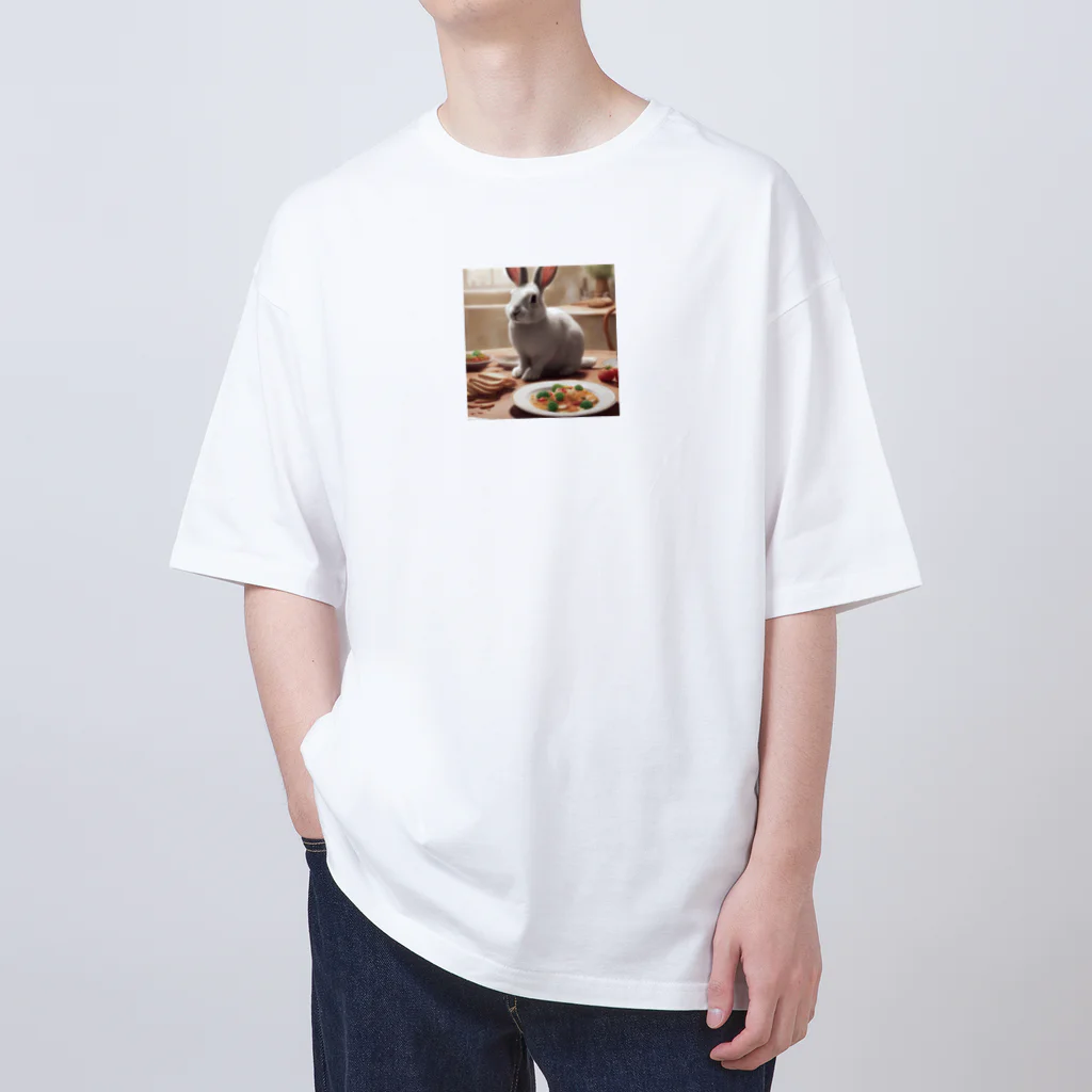 hibiscus_7のほんわかなうさぎ Oversized T-Shirt