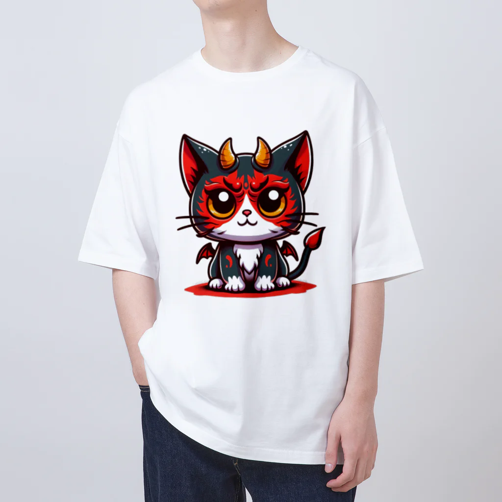 zuuu-の！結構強い悪魔にゃんこ！ オーバーサイズTシャツ