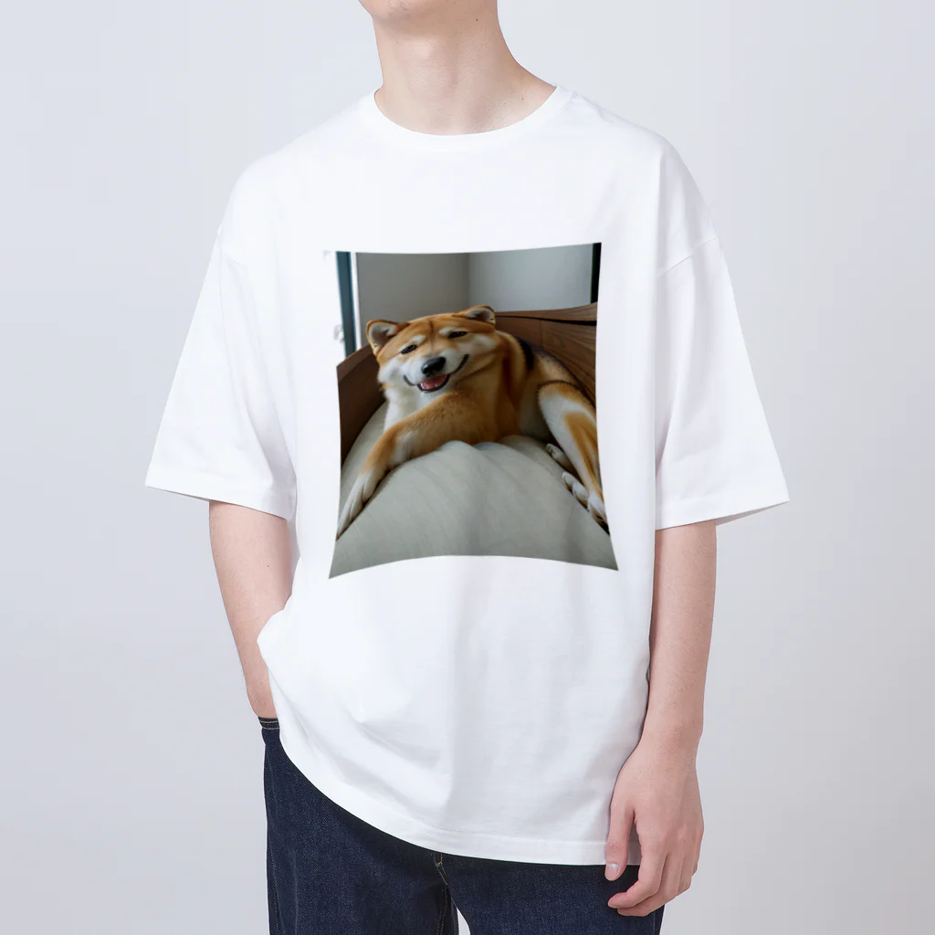 【公式】コンプレックス屋さんのデブが着る前から伸びている：犬ver オーバーサイズTシャツ