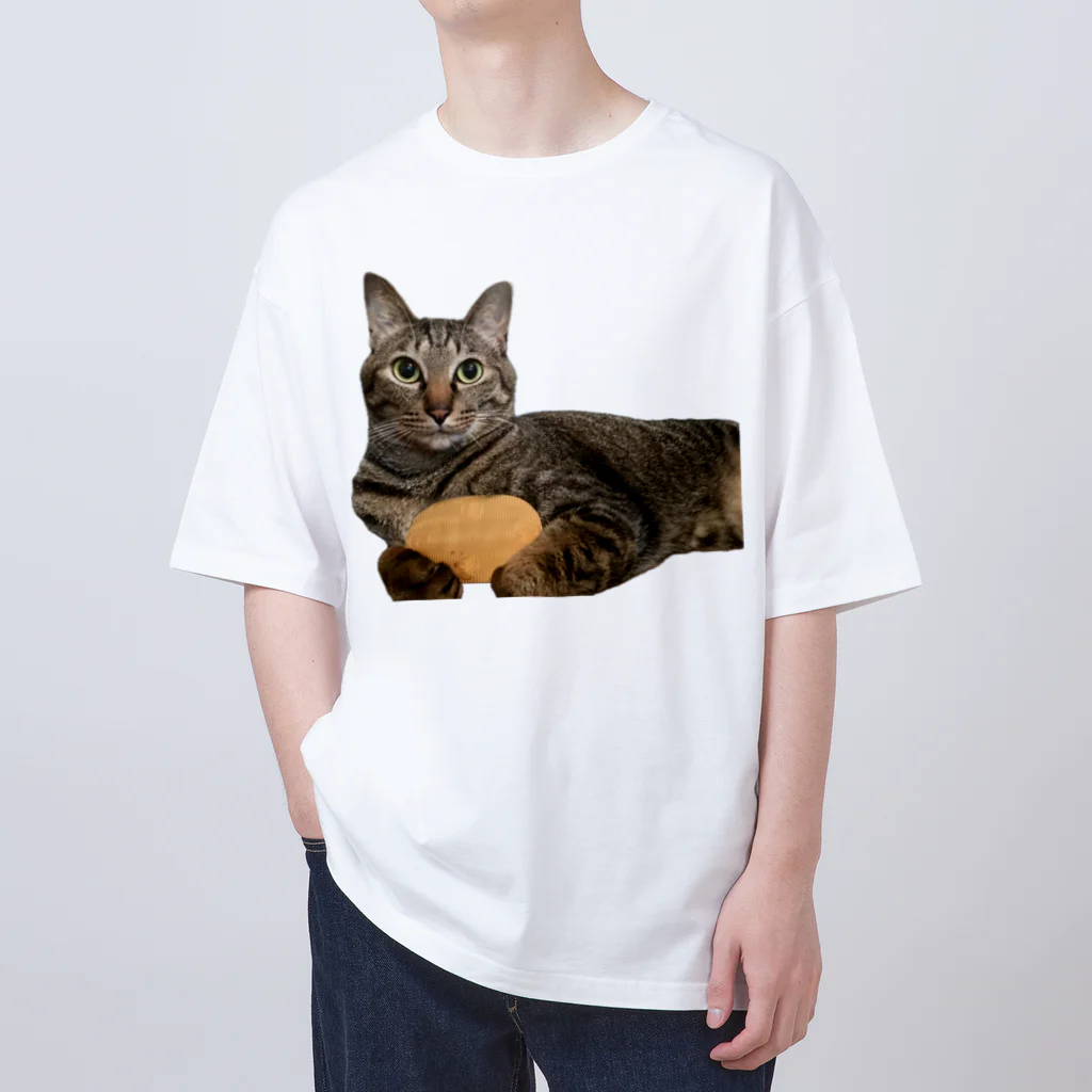 オレはニャン蔵の『猫に小判』オレはニャン蔵 Oversized T-Shirt