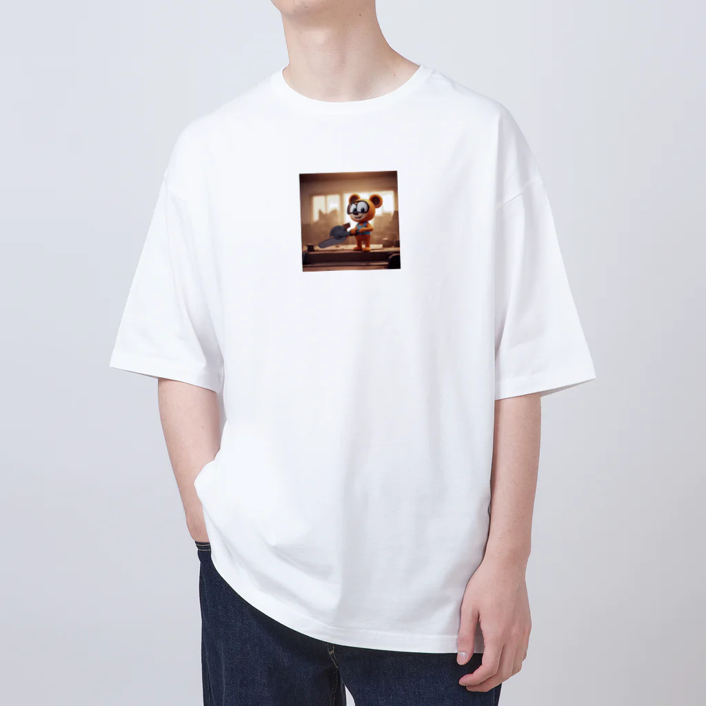 DeeeeDののこぎりのキャラクター Oversized T-Shirt