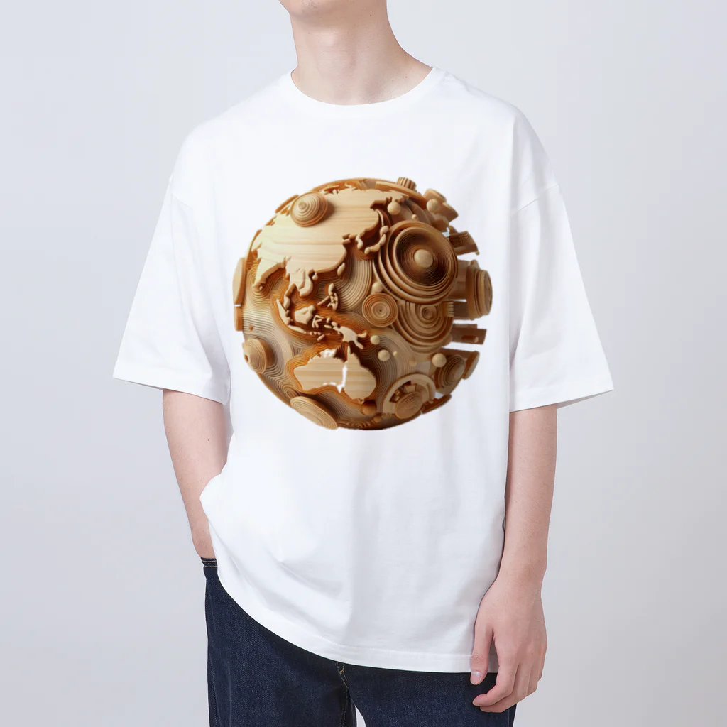 JUPITERの"Wooden Earth" Oversized T-Shirt