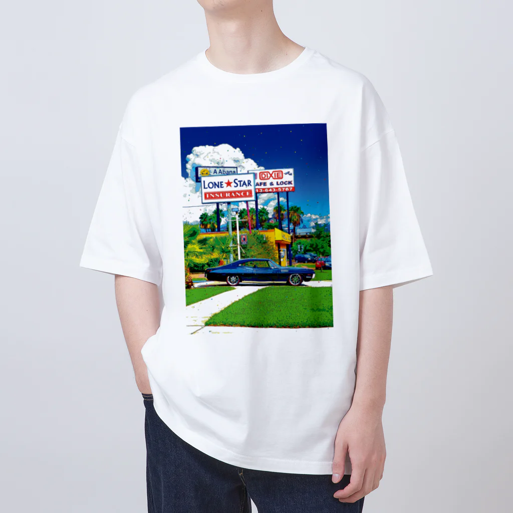 GALLERY misutawoのアメリカ テキサスのクラシックカー Oversized T-Shirt