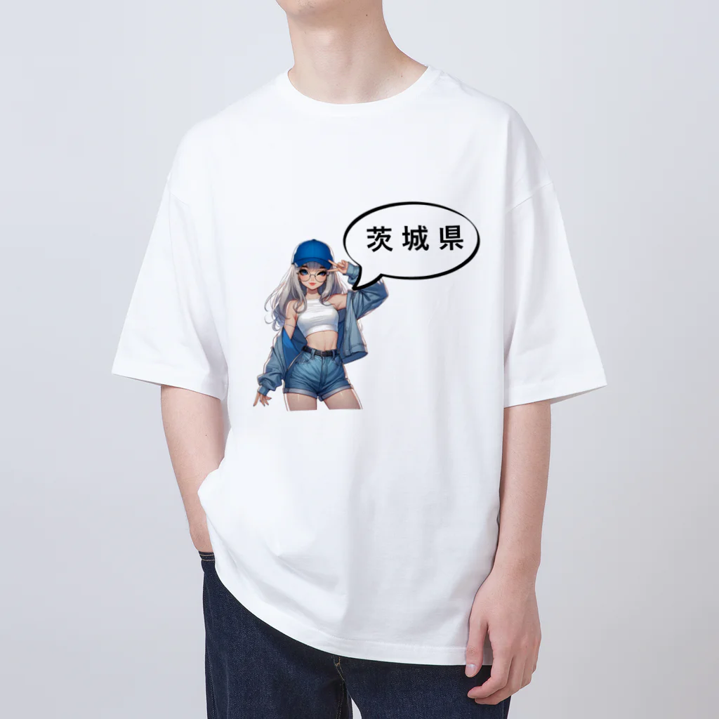 music_japanの茨城ガール（一部両面あり） Oversized T-Shirt