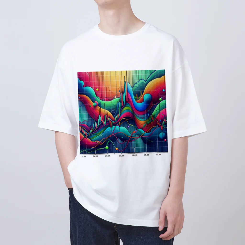 koyayubiのボリンジャーバンド Oversized T-Shirt