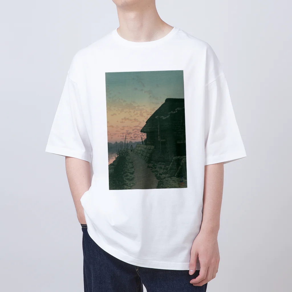 世界美術商店の森ケ崎の夕日 / Sunset at Morigasaki Oversized T-Shirt