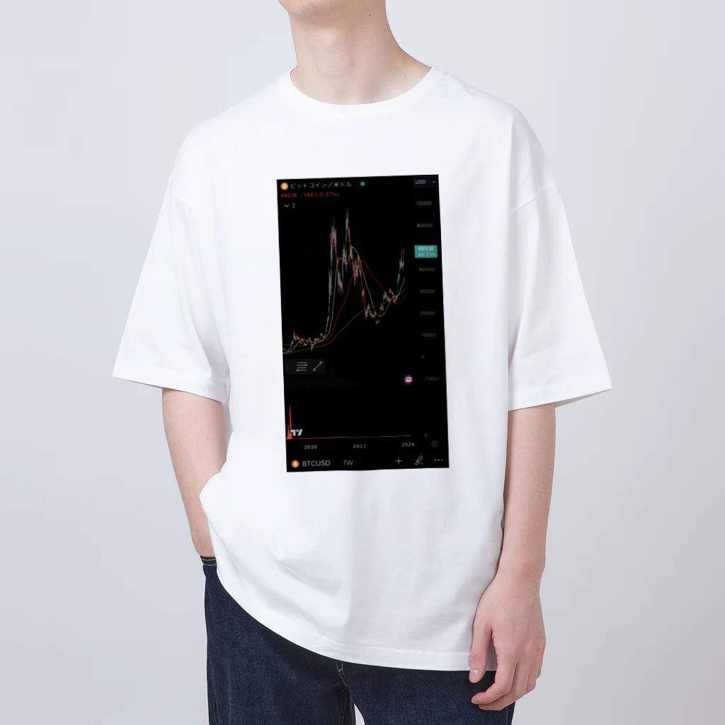 とらまるSHOPのBTC/USD Oversized T-Shirt