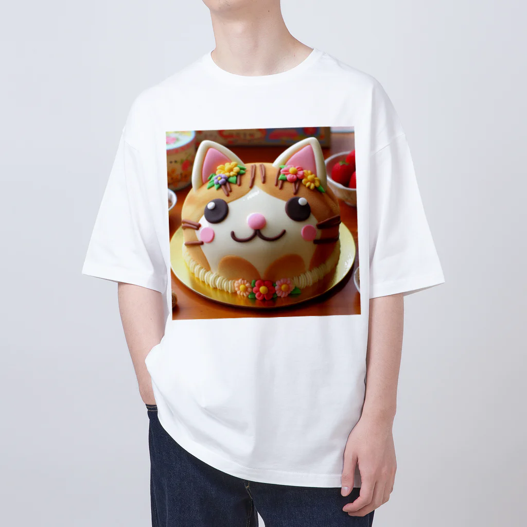 neko_shopのねこケーキ２ オーバーサイズTシャツ