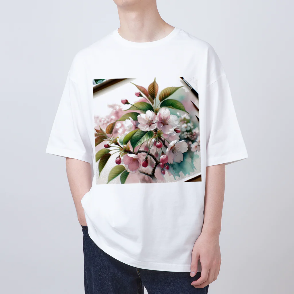 ゆかまるSHOPの葉桜 Oversized T-Shirt