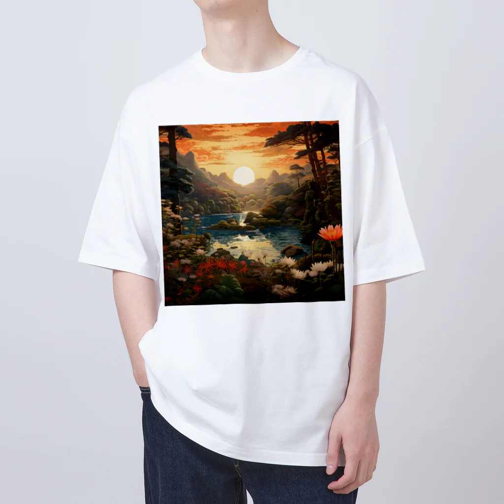AQUAMETAVERSEの朝の穏やかな雰囲気 Marsa 106 Oversized T-Shirt