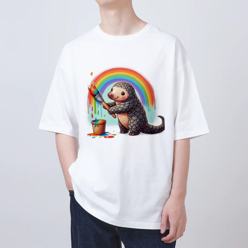 STOP POACHNGのPANGOLIN（センザンコウ） オーバーサイズTシャツ